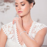 Malinda Pearl  and Crystal Bracelet