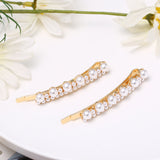 Kara Pearl Hair Clips - Pair