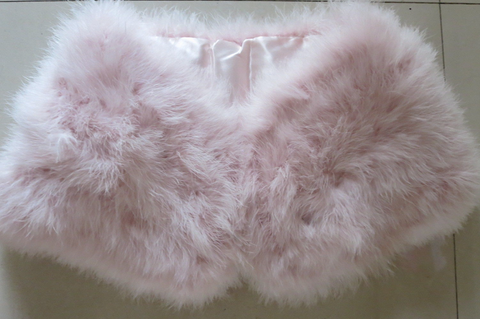 Delicate Pink Feather Shrug