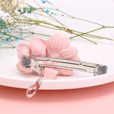 Lila Pink Flower Hair Clip