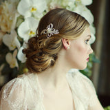 SassB Ellie Crystal and Pearl Hair Comb