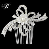 SassB Ellie Crystal and Pearl Hair Comb