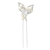 SassB Tilly  Crystal and Pearl Hair Pin