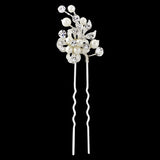 SassB Trudy Crystal and Pearl  Hair Pin