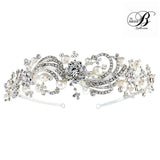 SassB Ava Crystal and Pearl Tiara