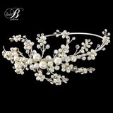 SassB Darcey Pearl Side Tiara