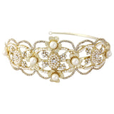 SassB Harriet Pearl Side Tiara