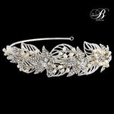 SassB Nancy Crystal and Pearl Side Tiara