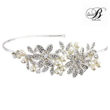 SassB Scarlett Pearl Side Tiara