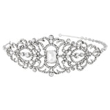 SassB Victoria Crystal Side Tiara