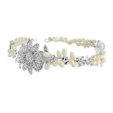 SassB Angelica Crystal and Pearl Hair Vine