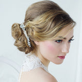 SassB Angelica Crystal and Pearl Hair Vine