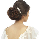 Georgia Pearl Flower  Hair Pin