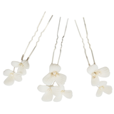 Posie Pearl Flower Hair Pin Available in Gold & Silver