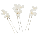 Posie Pearl Flower Hair Pin Available in Gold & Silver