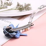 Belle 'Something Blue' Pearl Flower Hair Clip