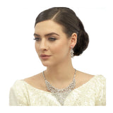 Paola Crystal Necklace Set available in Rose Gold, Gold & Silver