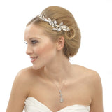 Caroline Crystal and Pearl Hair Comb