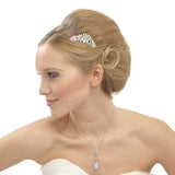 Corrine Crystal Floral Hair Comb