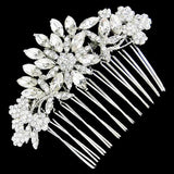 Corrine Crystal Floral Hair Comb