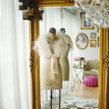 SassB Erin Ostrich Feather Shrug