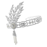 SassB Myla Crystal & Pearl Headdress Tiara