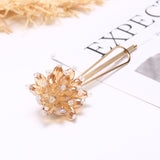 Carrie Crystal Cluster Hair Clip - Available in Pink, White, Grey and Amber Gold