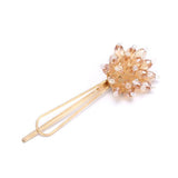 Carrie Crystal Cluster Hair Clip - Available in Pink, White, Grey and Amber Gold