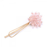 Carrie Crystal Cluster Hair Clip - Available in Pink, White, Grey and Amber Gold