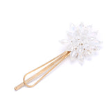 Carrie Crystal Cluster Hair Clip - Available in Pink, White, Grey and Amber Gold