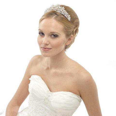 Lucia Crystal and Pearl Tiara