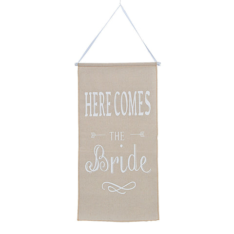 'Here Comes the Bride' Banner