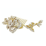 Katy  Crystal Rose Hair Comb