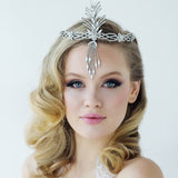 SassB Vienna Crystal & Pearl Headdress Hair Piece