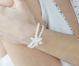 SassB Vienna Crystal and Pearl Bracelet