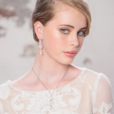 Orianne Pearl and Crystal Chandelier Earrings available in Gold, Silver & Rose Gold